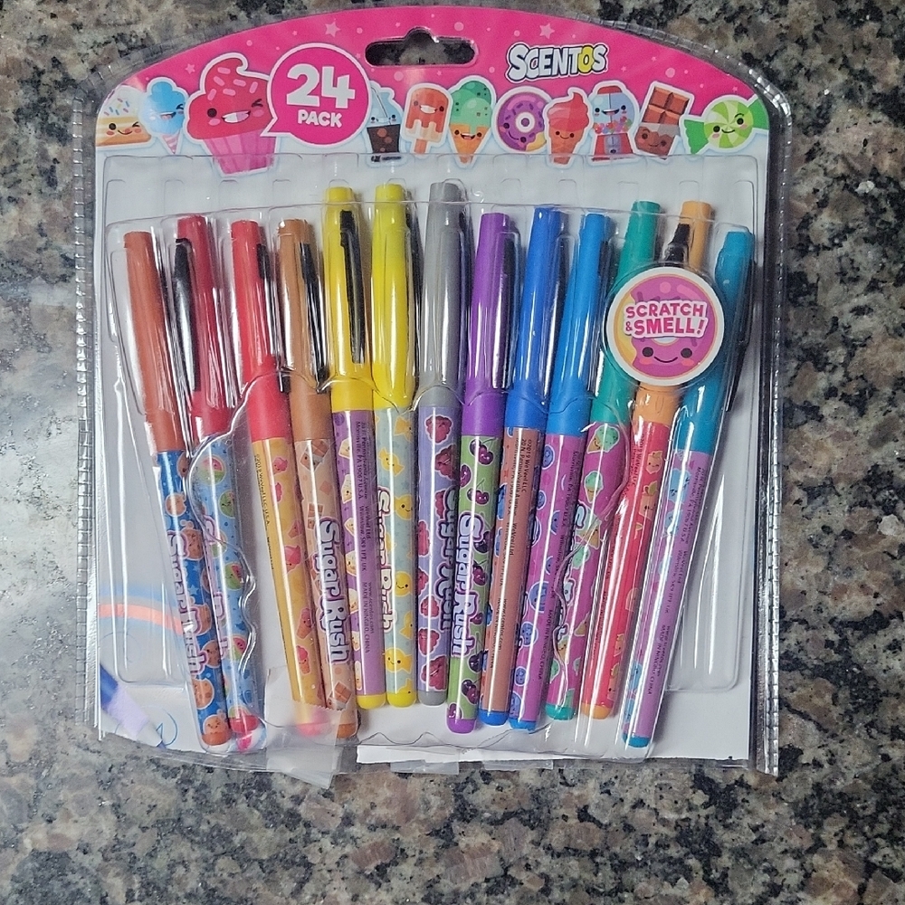 Sugar Rush 13 scented felt tip pens FIne Tip new open box